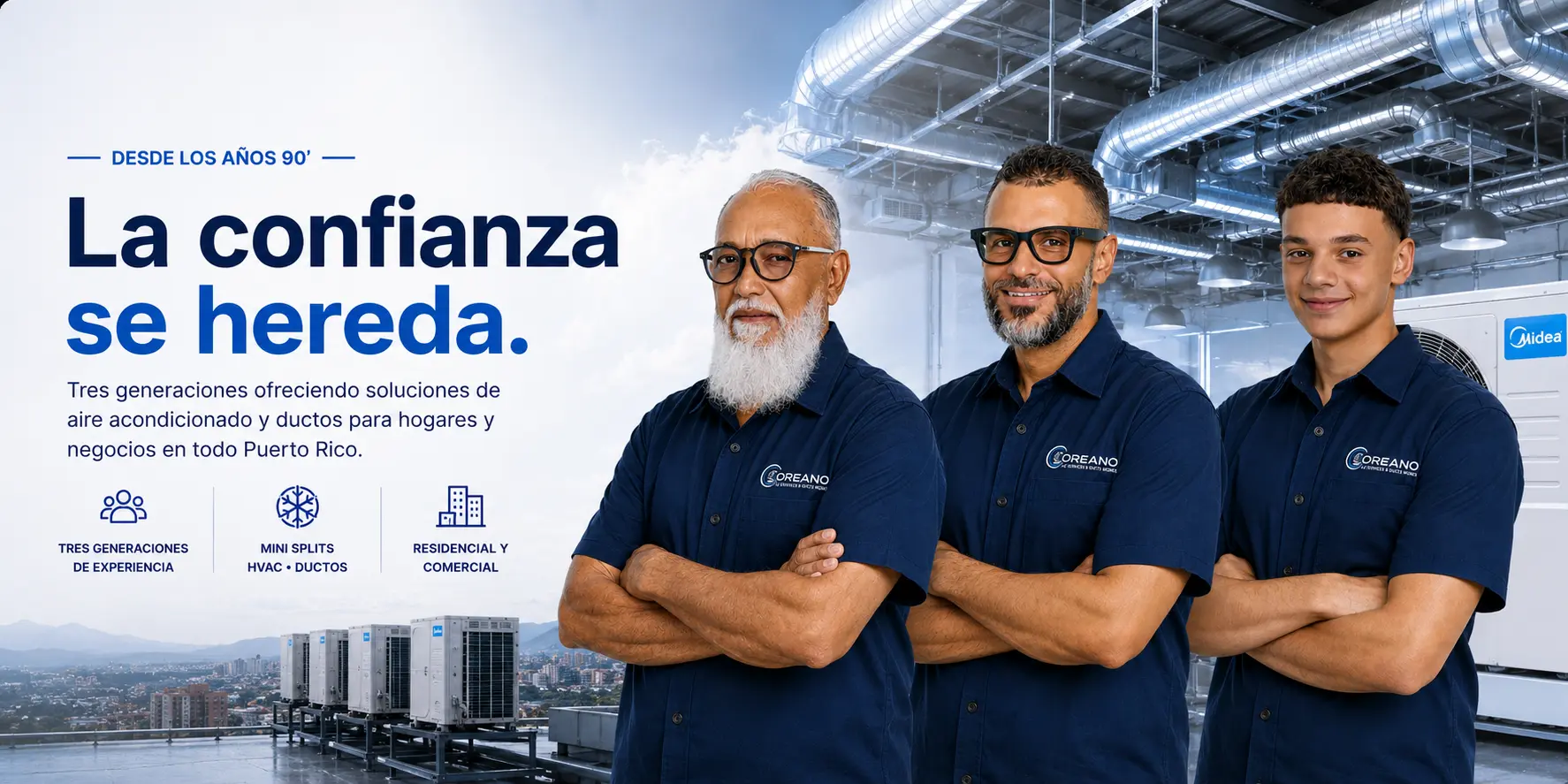 Tres generaciones de Coreano AC Services