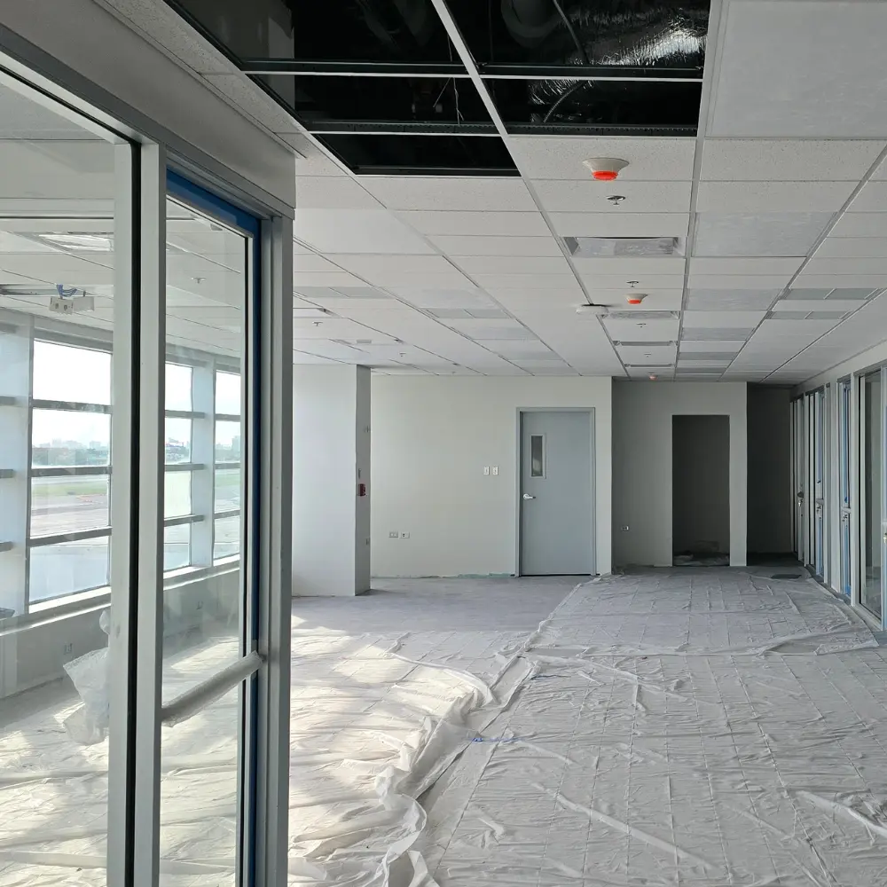 proyecto de instalación HVAC en proceso